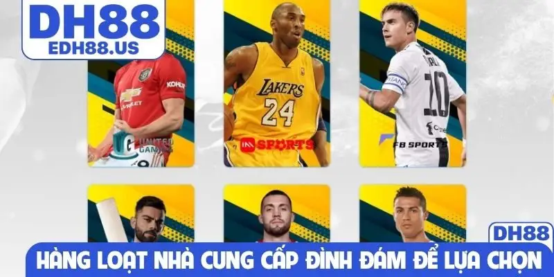 Hàng loạt nhà cung cấp đình đám để người chơi lựa chọn