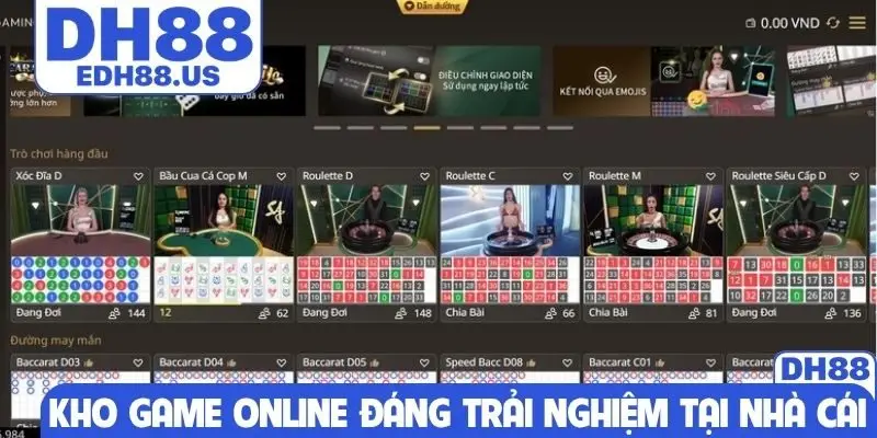 Kho game online đáng trải nghiệm tại nhà cái