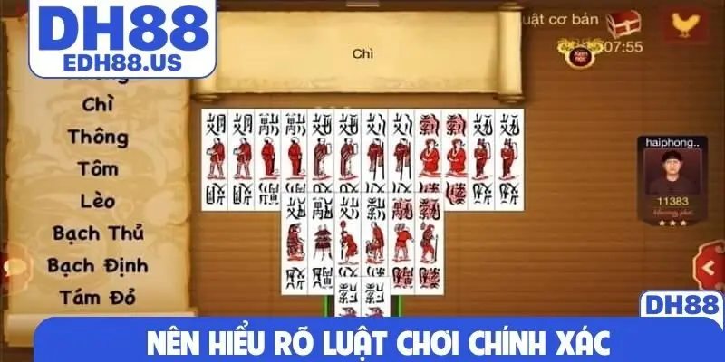 Nên hiểu rõ luật chơi chính xác