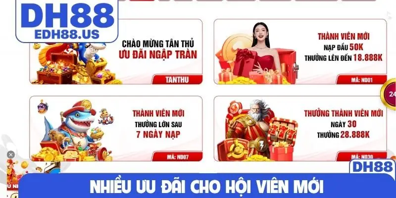 Nhiều ưu đãi cho hội viên mới