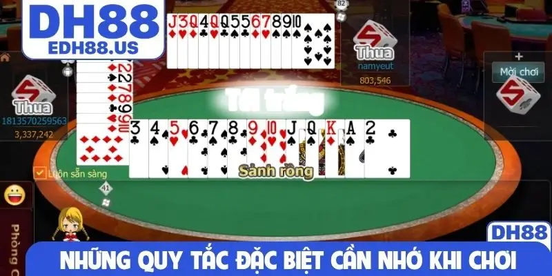 Những quy tắc đặc biệt cần nhớ khi chơi