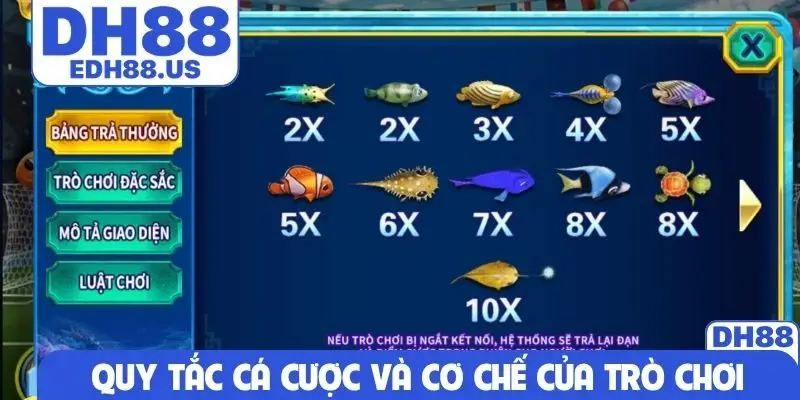 Quy tắc cá cược và cơ chế của trò chơi